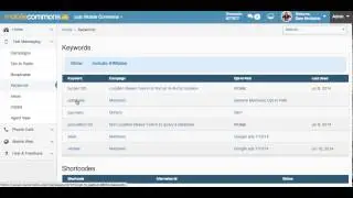 Adding, Ending, and Moving Keywords