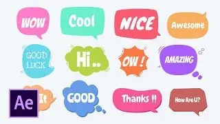Speech Bubble Animation - After Effects Template