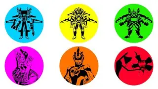 Ultraman Zero, Skibidi Toilet, Ultraman Storm, Siren Head, Titan Tv Man, Cameraman, Ultraman Rosso