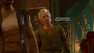 Astarion being protective because of Haarlep | Baldur's Gate 3