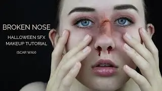 BROKEN NOSE SFX HALLOWEEN MAKEUP TUTORIAL