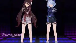 [MMD] Genshin Impact-Hold Up-Hu Tao & Furina #hutao #hutaogenshinimpact #furina #furinagenshinimpact