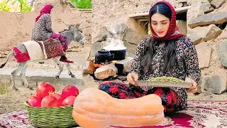 Iranian Cooking  | Experience Authentic Village Life in Iran | Donkey Riding