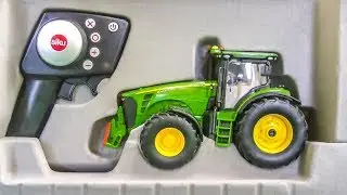 RC Tractor gets unboxed and tested! John Deere stuck!