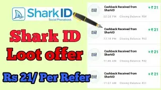 Shark id app new paytm cash offer || 273 paytm cash per refer || How to earn money by calling ||