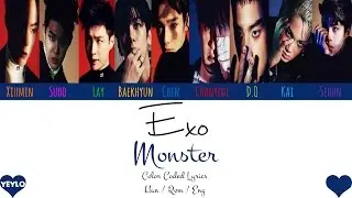 EXO (엑소) – MONSTER  [Color Coded Han|Rom|Eng Lyrics] / by yeylo