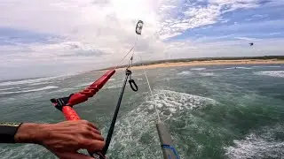 Fun Kiteboarding Session | Kiting Secret Spot in South Africa | Looping the 9m Naish Pivot