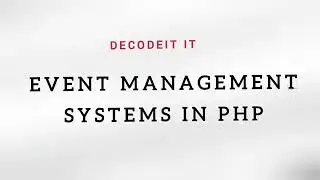 Online event management system project in PHP free download | PHP Projects