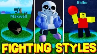 HOW TO GET ALL FIGHTING STYLES SHOWCASE in MEME SEA! ROBLOX