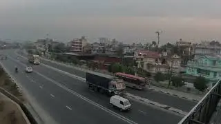 Ring road view from bagdole overhead bridge