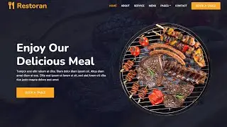 Responsive Food And Restaurant Website Using Bootstrap 5 | Bootstrap Website Tutorial