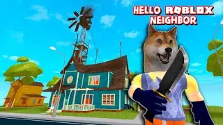 Локи играет в Привет сосед Роблокс стрелялки. Hello neighbor Roblox.