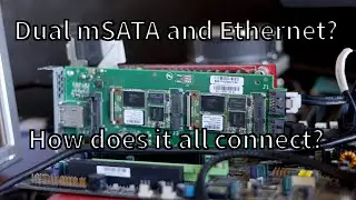 Dual mSATA Boot card with Ethernet, how does it all connect?