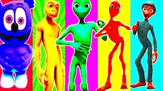 Green Alien VS Patila VS Dame tu Cosita VS Talking Tom VS Me Kemaste Funny Color dance challenge