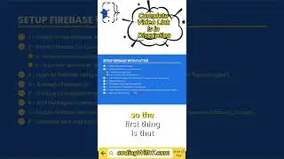 How to Setup Firebase in Flutter | Firebase CLI | Flutter 2024