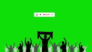 Protest Crowd Green Screen | Silhouette Crowd green screen