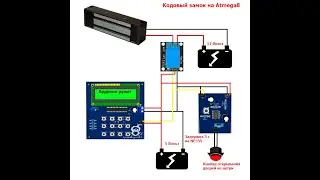 Кодовый замок на atmega8 своими руками