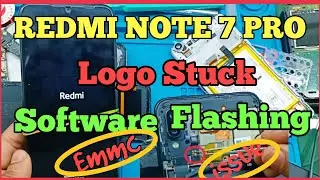 Redmi Note 7 pro logo Stuck Automatic switch off How to flash Unlock tool emmc issue