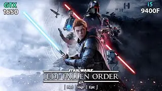 Star Wars Jedi: Fallen Order Test in GTX 1650 + i5 9400F [1080p Med, High, Epic Settings]