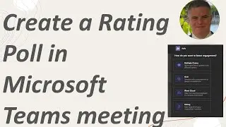 How to add a rating Poll to a Microsoft Teams Meeting?