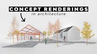 Mix of Render Styles in Architecture using Photoshop