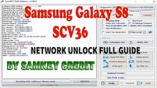 SAMSUNG GALAXY S8 SCV36 || CARRIER NETWORK UNLOCK FULL GUIDE || BY SAMKEY CREDIT