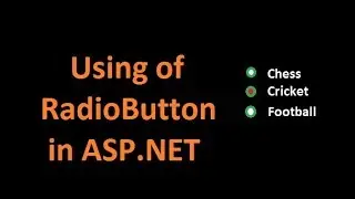 How to use RadioButton in ASP.NET (creating a program using radiobutton)