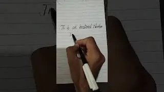 Pi is an irrational Number.. True or False 