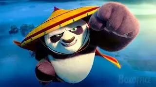 Po vs. la Mantarraya Voladora | Kung Fu Panda 4 | Clip en Español