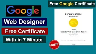 Google Web Designer Free Certification Course | Web Development | Google Free Certification Course