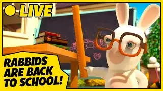 [LIVE 🔴] WELCOME TO RABBIDS SCHOOL | Rabbids Invasion | Cartoon for Kids