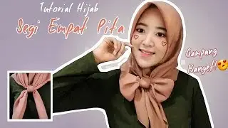 TUTORIAL HIJAB SEGI EMPAT PITA | 2 MODEL