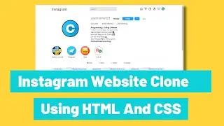 Building an Instagram Website UI Clone: HTML and CSS (in Hindi)