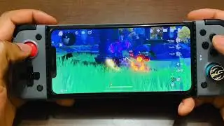 Genshin impact on Gamesir X2 Bluetooth Mobile Gaming Controller impression