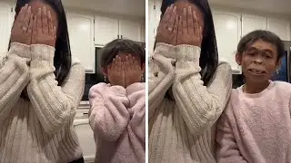 Mom pranks little girl with hilarious 'monkey face' filter 