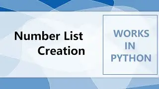 Number lists in Python