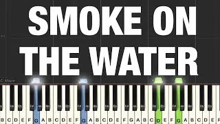 Deep Purple - Smoke On The Water Piano Tutorial | Medium