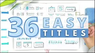 Try These 35+ EASY Bullet Journal Date Header & Title Ideas NOW!