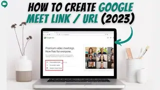 How To Create & Send Google Meet Link / URL ✅