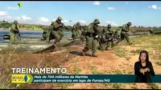 Fuzileiros recebem treinamento de operações ribeirinhas no Lago de Furnas