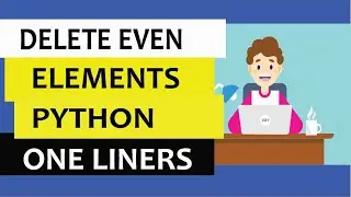 How to delete even elements from a list | python one-liner #shorts