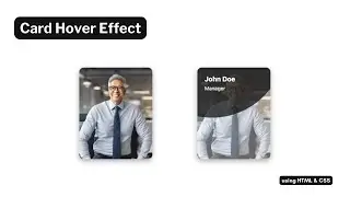 Card Hover Effect in HTML and CSS