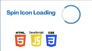 Spin Icon Loading with HTML, CSS, and JavaScript