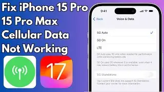 How to Fix Cellular Data Not Working in iOS 17 on iPhone 15 Pro / 15 Pro Max