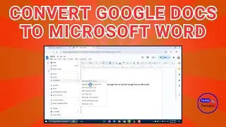 How to Convert Google Docs to Microsoft Word