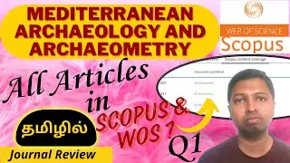 Christo Ananth - Mediterranean Archaeology and Archaeometry - Scopus & WOS- Genuine Review - Tamil