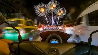 Вот это движняк! Фестиваль фейерверков. На байке по улицам.