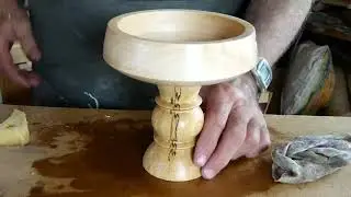 Кубок из Клёна и Берёзы на токарном своими руками