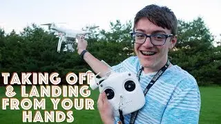 How to SAFELY Take Off and Land A Drone From Your Hands!