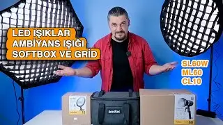 Uygun Fiyata Profesyonel Led Işık Seti | Godox SL60W, ML60 ve CL10 Led